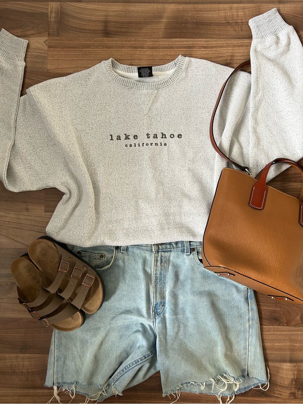 Cozy gorpcore embroidered sweatshirt